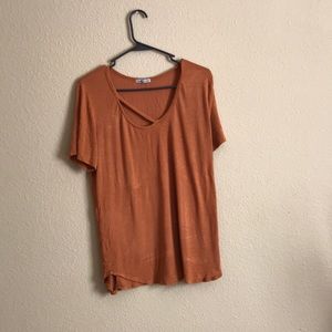 Burnt orange blouse